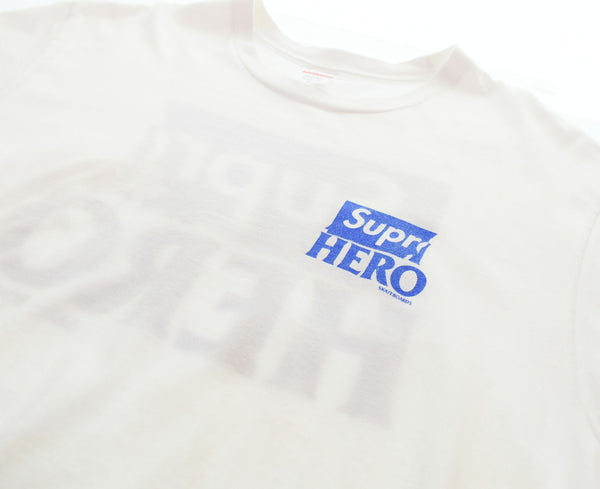 シュプリーム SUPREME 22SS ANTI HERO DOG TEE アンチヒーロー アンタイヒーロー ロゴ 半袖 クルーネック プリント 半袖 Tシャツ  Tシャツ ホワイト Lサイズ 103MT-2840
