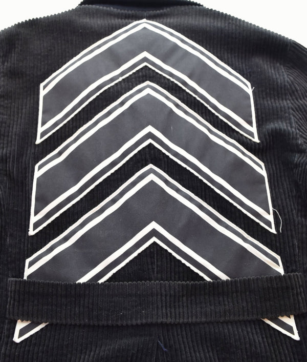 アベイシングエイプ A BATHING APE  90s コーデュロイジャケット バックロゴ マルタンガル ジャケット ブラック Mサイズ 103MT-2250