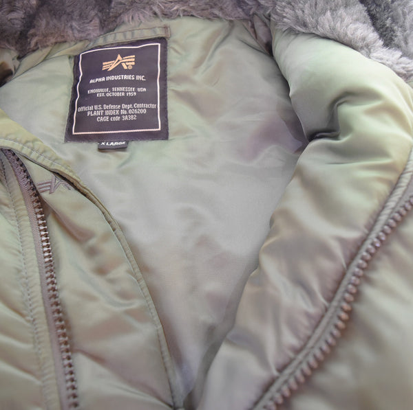 アルファインダストリーズ ALPHA INDUSTRIES N-3B FLIGHT JACKET フライト ジャケット 1615-573-8335 ジャケット グリーン LLサイズ 103MT-3316