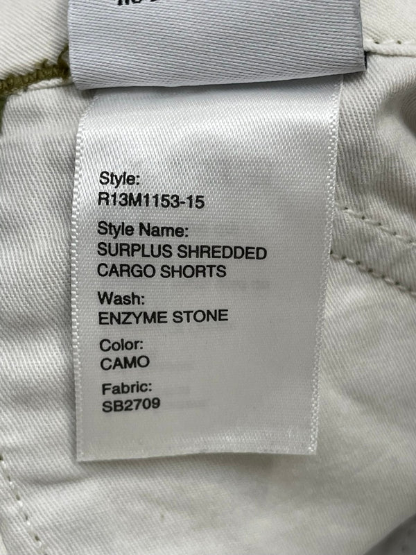 アール サーティーン R13 カモフラージュ カーゴ ハーフパンツ R13M1153-15 マルチカラー 36 601MB-2