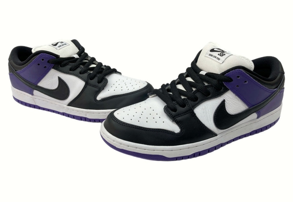 ナイキ NIKE 23年製 SB DUNK LOW PRO COURT PURPLE ダンク ロー プロ コート パープル 紫 白 黒  BQ6817-500 メンズ靴 スニーカー ホワイト 28.5cm 104-shoes411 | 古着通販のドンドンサガール