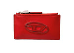 ディーゼル DIESEL FRAGMENT CASE フラグメント ケース Dロゴ ミニ 財布 カード コイン 赤 財布・ケース クレジットカードケース ロゴ レッド 104W-20