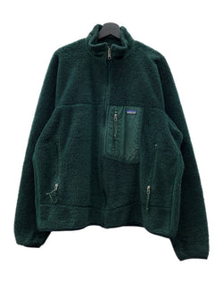 パタゴニア Patagonia 90s CLASSIC RETRO-X JACKET クラシック レトロ ジャケット ボア ジップアップ アウトドア USA製 緑 23055 ジャケット ロゴ グリーン XLサイズ 104MT-1737