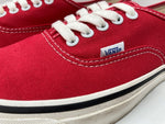 バンズ VANS ANAHEIM FACTORY Authentic 44 Dx オーセンティック アナハイム Racing スケボー シューズ 茶 VN0A38ENMR9 メンズ靴 スニーカー レッド 27cm 104S-1045