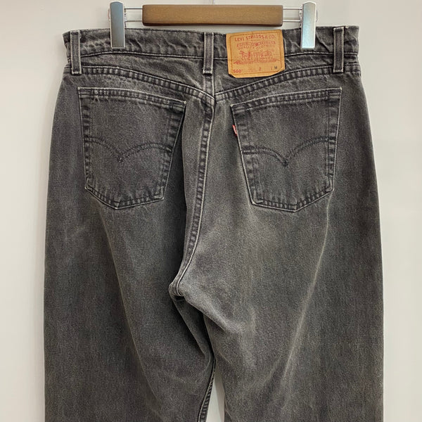 【曜日割引対象外】 リーバイス Levi's 90's 560 LOOSE FIT STRAIGHT LEG USA製 後染めブラック デニム ブラック Mサイズ 201MB-981 VB