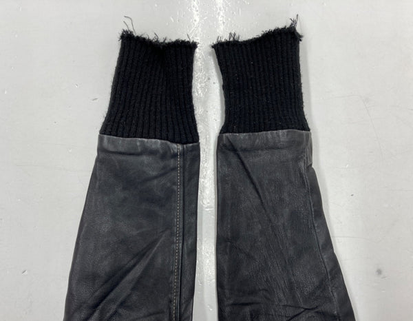 ジョルジオブラット Georgio Brato Sheep Leather Jacket シープ レザー ジャケット ラム 袖リブ ライダース バイカー アウター 黒 5222 サイズ 44 ジャケット 無地 ブラック 104MT-1294