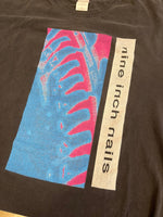 バンド band 90s 90's GILDAN NINE INCH NAILS HATE 1990 ナインインチネイルズ バンドTシャツ ブラックフェード ヴィンテージ XL Tシャツ ブラック 101MT-4931