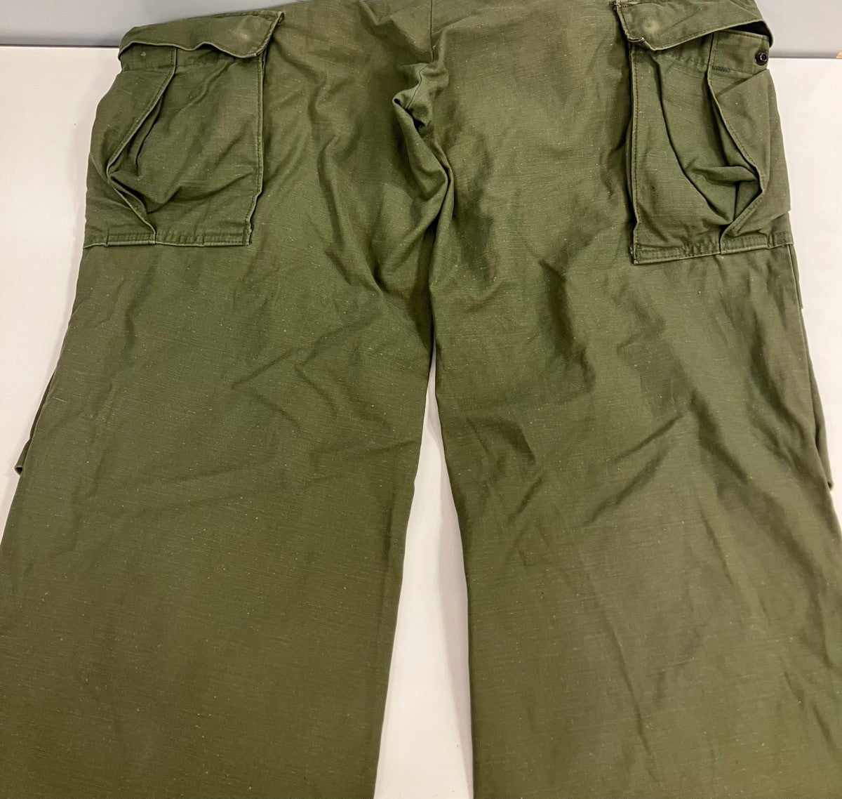3659☆ メンズ ビンテージ カーゴパンツ 70'Sビンテージ メンズ グリーン カジュアル SERVAL ファスナー