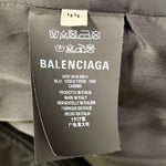 バレンシアガ BALENCIAGA 18AW PADDER WINDBREAKER バックロゴ ナイロンジャケット 533910 TYD36 ジャケット ブラック 44サイズ 201MT-4845