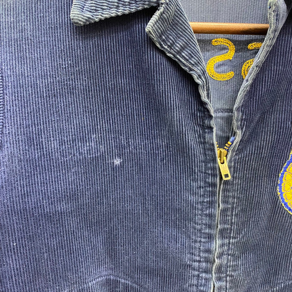 【曜日割引対象外】 ヴィンテージ vintage FFA ファーマーズジャケット コーデュロイ ジャケット ネイビー 36サイズ 201MT-4296 VB