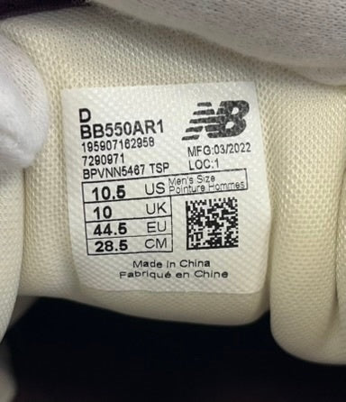 ニューバランス new balance 550×Aimé Leon Dore エメレオンドレ 白 紫 BB550AR1 メンズ靴 スニーカー ホワイト 28.5cm 101sh-2181