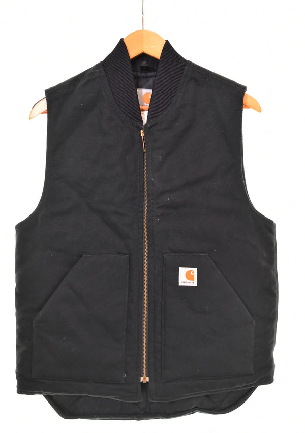 カーハート Carhartt  DUCK VEST ダック ベスト キルティング裏地 V01 ベスト ブラック Sサイズ 103MT-3054