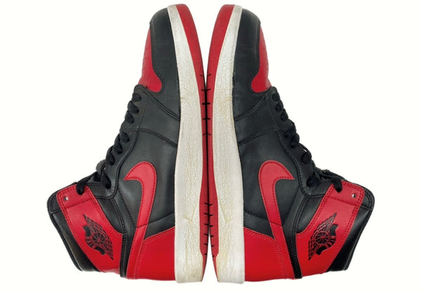 ナイキ NIKE 15年製 AIR JORDAN 1 HIGH THE RETURN BRED エア ジョーダン ハイ ザ リターン ブレッド AJ1 赤 黒 768861-001 メンズ靴 スニーカー ブラック 27.5cm 104-shoes563