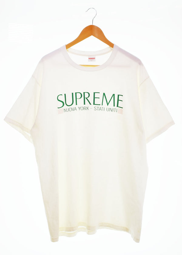 シュプリーム SUPREME 20AW Nuova York Tee ヌオーヴァ ヨーク 半袖 Tシャツ XL Tシャツ ホワイト 103MT-2721