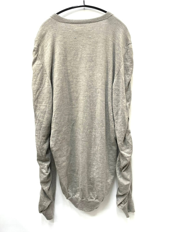 メゾン マルタン マルジェラ Maison Martin Margiela ここのえ期 Vネック ウール セーター M グレー 601MT-80