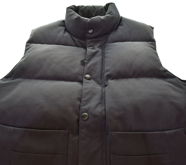 カナダグース CANADA GOOSE down vest ロゴ 刺繍 ダウンベスト黒 68F8490 ベスト ブラック Sサイズ 103MT-2820