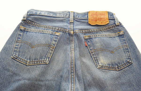 リーバイス Levi’s USA製 ボタン裏522 デニムパンツ 青 501-0115 デニム ブルー W31 L32 103MB-233