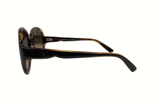 ヴァレンティノ VALENTINO SUNGLASSES サングラス アイウェア アジアンフィット レディース 茶 V601S 眼鏡・サングラス サングラス ロゴ ブラウン 104G-15