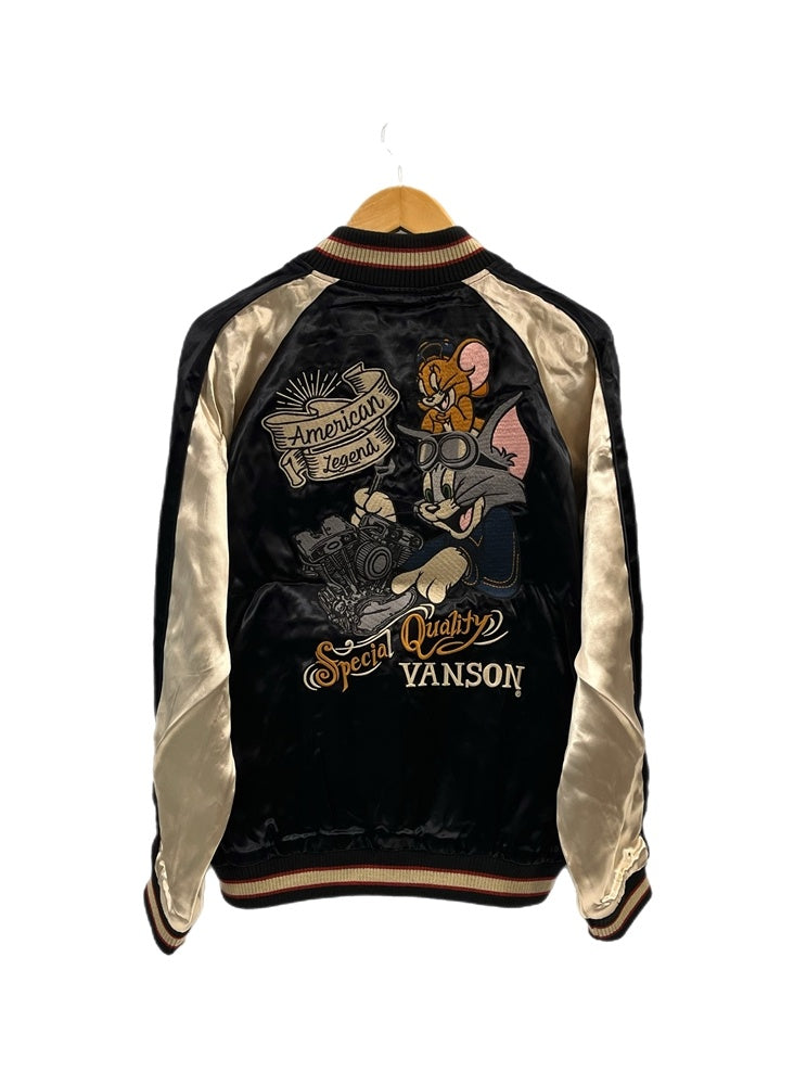 バンソン VANSON トムとジェリー コラボ 刺繍 レーヨンサテン