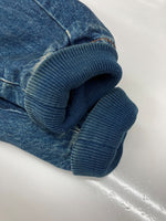 チャップス CHAPS 80s DENIM JACKET デニム ジャケット MA-1 ジップアップ 水兵 兵隊タグ アウター Ralph Lauren インディゴ 青 ジャケット ロゴ ブルー Mサイズ 104MT-2273