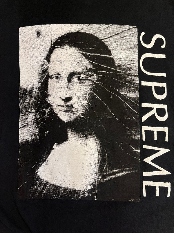 シュプリーム SUPREME Mona Lisa Tee モナリザ 半袖カットソー 黒 プリントTシャツ Tシャツ ブラック Sサイズ 101MT-4772