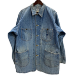 【曜日割引対象外】 リー Lee 90's 91-J 復刻 カバーオール デニム 412 ジャケット ブルー Lサイズ 201MT-4719 VB