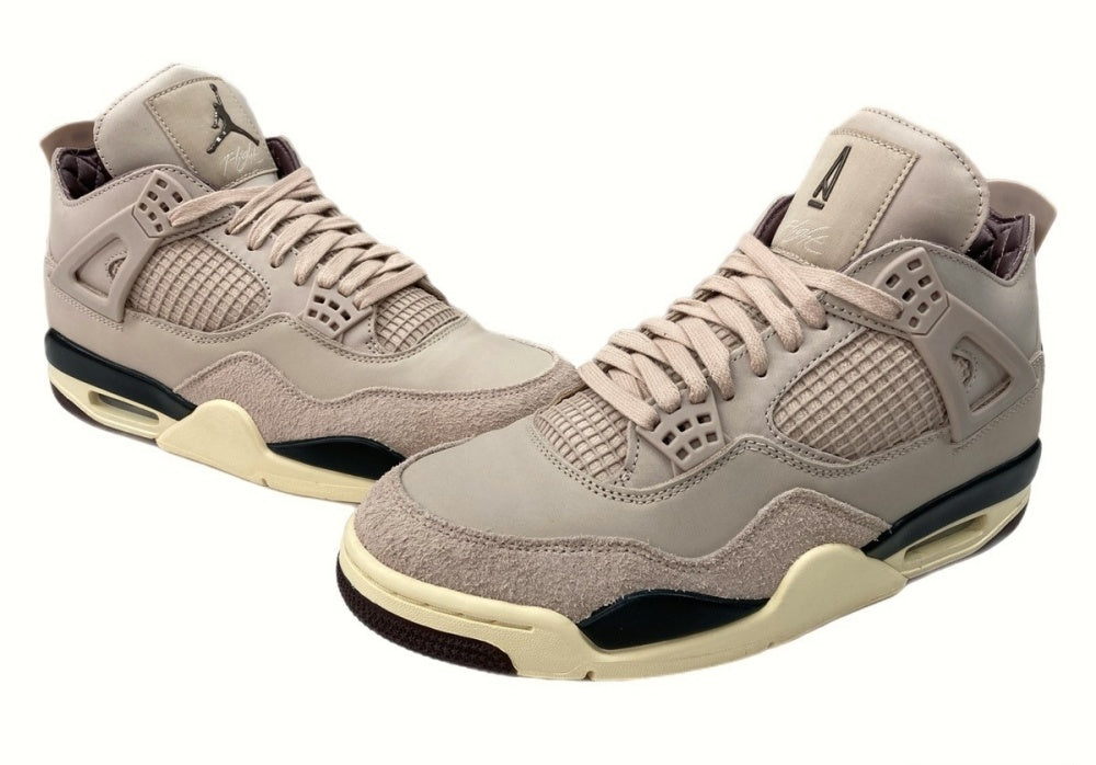 ナイキ NIKE 24年製 × A MA MANIERE ア マ マニエール WMNS AIR JORDAN 4 RETRO OG PHANTOM エア  ジョーダン レトロ 薄茶色 FZ4810-200 メンズ靴 スニーカー ベージュ 27.5cm 104-shoes582 | 古着通販のドンドンサガール