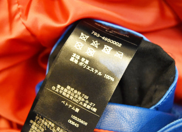 レトログレード Retro Grade Seep LETHER W RIDERS JACKET シープレザー ダブル ライダース ジャケット 793-4950002 ジャケット ブルー Mサイズ 103MT-3114