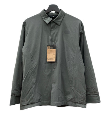 ザノースフェイス THE NORTH FACE October MID SHIRT オクトーバーミッドシャツ アウトドア スナップボタン フリースライニング NR62502 長袖シャツ ロゴ グレー Sサイズ 104MT-2178