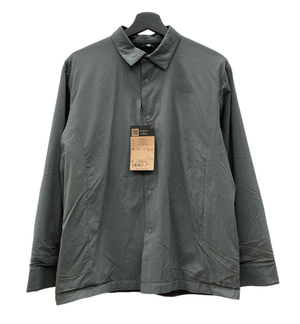 ザノースフェイス THE NORTH FACE October MID SHIRT オクトーバーミッドシャツ アウトドア スナップボタン フリースライニング NR62502 長袖シャツ ロゴ グレー Sサイズ 104MT-2178