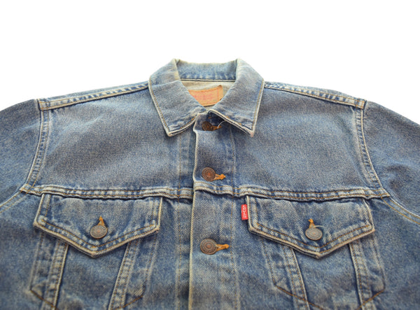 リーバイス Levi's 90s 70505-0217 デニムトラッカージャケット Made in USA 90's USA製 ボタン裏715 38 ジャケット ブルー 103MT-3560