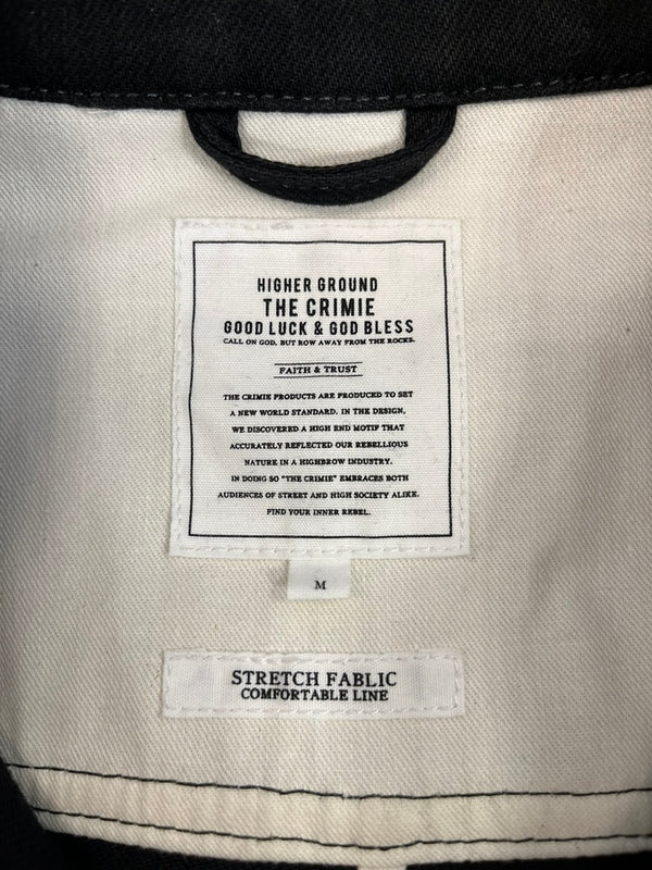 クライミー CRIMIE THE CRIMIE ブラックデニム ショップコート 無地 コート ブラック Mサイズ 101MT-4200