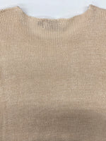 ダブルアールエル RRL 90s Plain Solid LINEN SWEATER リネン セーター ニット 薄手 三ツ星タグ Ralph Lauren 薄茶 セーター 無地 ベージュ Mサイズ 104MT-2296