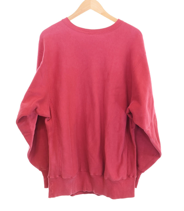 チャンピオン Champion 90年代 90s REVERSE WEAVE リバースウィーブ 刺繍 タグ made in USA 90's フェード 目あり XL スウェット レッド 103MT-3378