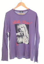 ヒステリックグラマー HYSTERIC GLAMOUR COURTNEY LOVE HELLO BOYS pt T-SH フォトプリント 長袖Tシャツ 0253CL11 ロンT パープル Lサイズ 103MT-3124