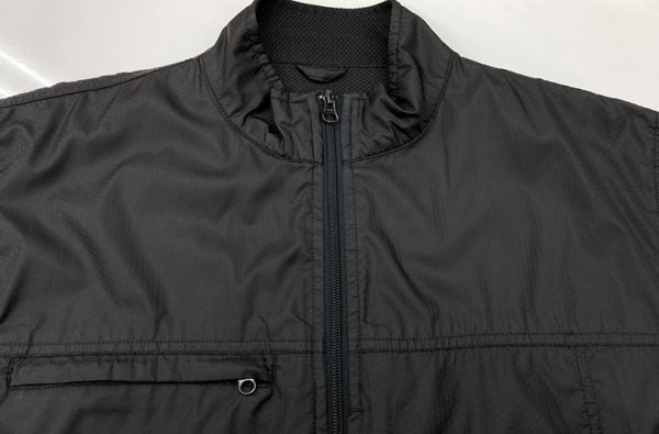 ステューシー STUSSY OLD オールド 紺タグ ジップアップ ナイロン ジャケット 黒 - ジャケット 無地 ブラック 104MT-2083