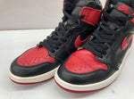 ナイキ NIKE 16年製 AIR JORDAN 1 RETRO HIGH OG BRED エア ジョーダン レトロ ハイ ブレッド AJ1 赤 黒 555088-001 メンズ靴 スニーカー ブラック 27cm 104S-713