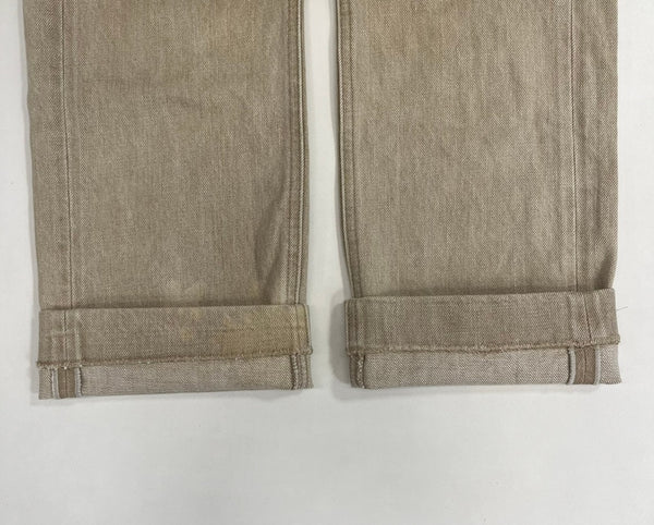 シシクイ THE SHISHIKUI straight denim pants ストレートデニムパンツ  SH-001D デニム ベージュ 101LB-16