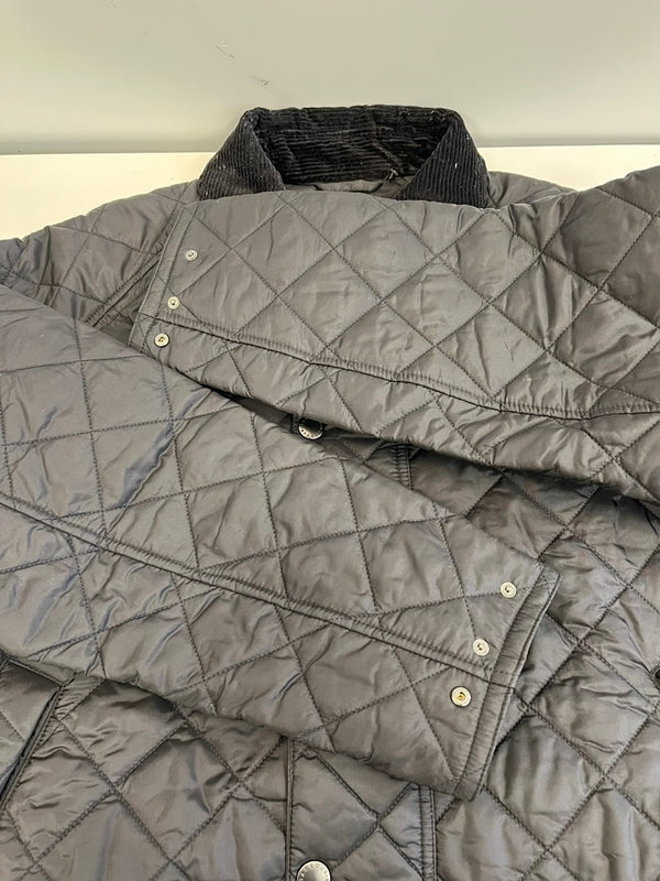 バーブァー Barbour TRANSPORT QUILTED JACKET トランスポート キルティング ブルゾン 黒 242MQU1796 38 ジャケット ブラック 101MT-5324