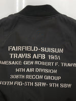 アビレックス AVIREX REVERSIBLE FLIGHT JACKET リバーシブル フライト ジャケット MA-1 ボンバー ジップアップ アウター 黒 6152217 ジャケット ロゴ ブラック XLサイズ 104MT-2169