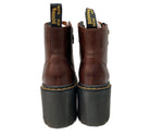 ドクターマーチン Dr.Martens JESY ジェシー 6 タイ ブーツ 厚底 ヒール レザー レースアップ Classic Pull Up DARK BROWN 茶色 31758201 レディース靴 ブーツ その他 ブラウン EU37 104S-722