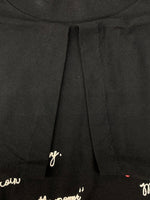 セントマイケル SAINT MICHAEL 21SS S/S TEE LOGO ロゴ Tシャツ チェーン刺繍 半袖 黒 SM-S21-0001-007 Tシャツ ロゴ ブラック Mサイズ 104MT-2005