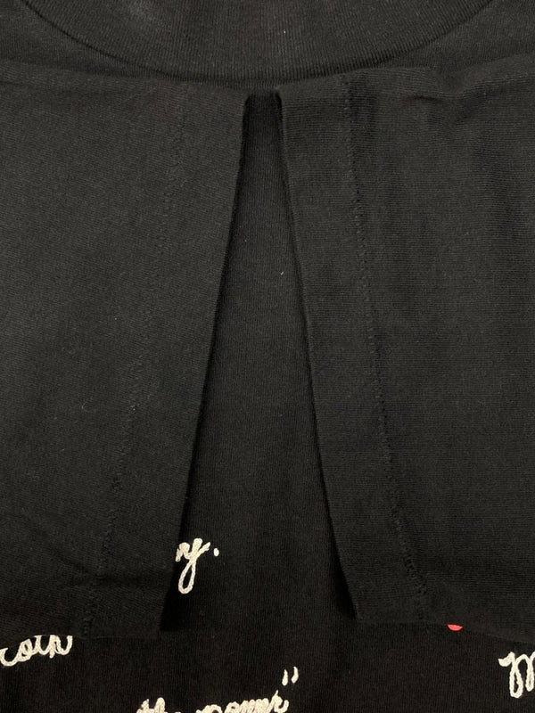 セントマイケル SAINT MICHAEL 21SS S/S TEE LOGO ロゴ Tシャツ チェーン刺繍 半袖 黒 SM-S21-0001-007 Tシャツ ロゴ ブラック Mサイズ 104MT-2005