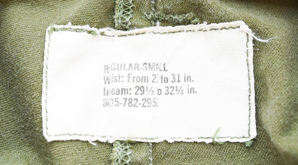 ミリタリー military US.ARMY M-65 Field Trousers R-S 68年会計 カーゴパンツ カーキ Regular-Small 103MB-125