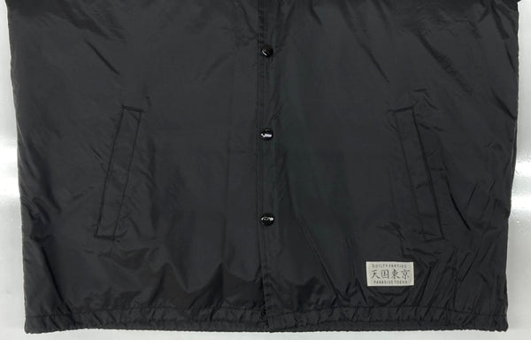 ワコマリア WACKO MARIA 21AW BOA COACH JACKET ボア コーチ ジャケット 天国東京 ボタン アウター 黒 ジャケット プリント ブラック Lサイズ 104MT-2212