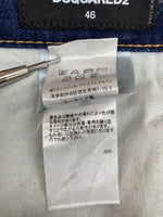 ディースクエアード DSQUARED2 22AW COOL GUY JEANS クール ガイ ジーンズ デニム パンツ ボタンフライ 紺 ワンポイント S74LB1196S30342 デニム ネイビー サイズ46 104MB-394