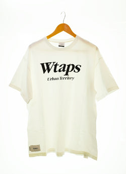 ダブルタップス WTAPS Urban Territory アーバン テリトリー ロゴ 半袖Tシャツ 白 3 Tシャツ ホワイト 103MT-1074