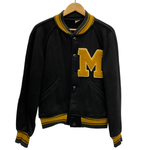 【曜日割引対象外】 チャンピオン Champion 50's ランタグ ヴィンテージ スタジャン エルボーパッチ ジャケット ブラック 40サイズ 201MT-4650 VB