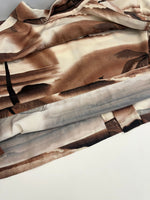 ステューシー STUSSY ISLAND SHIRT アイランドシャツ アロハシャツ 総柄 半袖シャツ ベージュ Mサイズ 101MT-4859