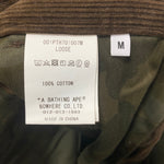 アベイシングエイプ A BATHING APE コーデュロイパンツ ボトムスその他 ブラウン Mサイズ 201MB-1155
